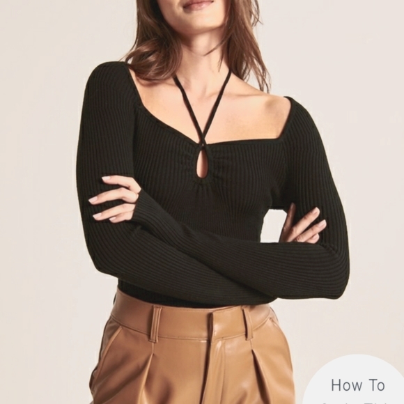 Strappy Cinched Front Ribbed Bodysuit - Picture 5 of 7